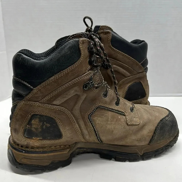 Red Wing Boots Steel Toe Boot Work Shoes Lace Up Waterproof Brown Mens Size 10 D - Picture 7 of 12